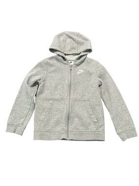 Nike Club Big Kid Unisex Long Sleeve Fleece Zipper Active Hoodie Size Small
